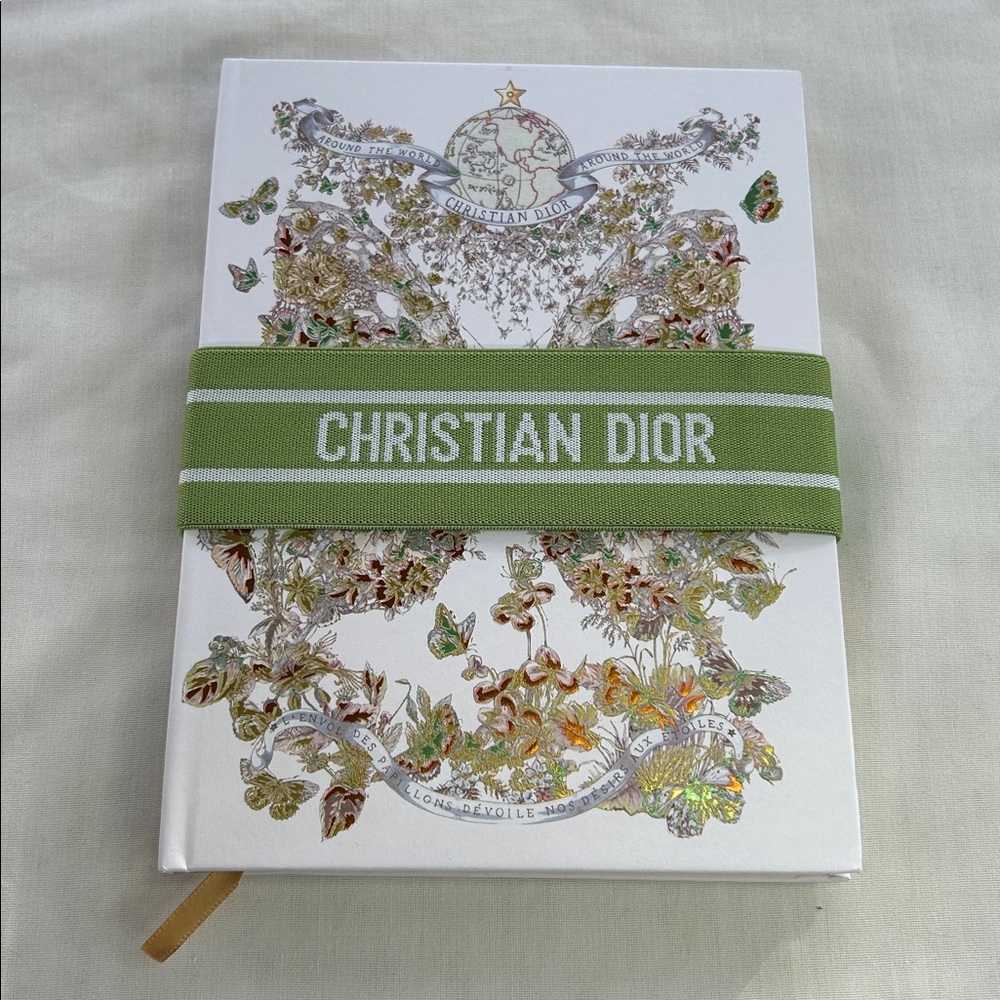 Dior Hardcover Around The World Notebook- Green NEW - Picture 1 of 10